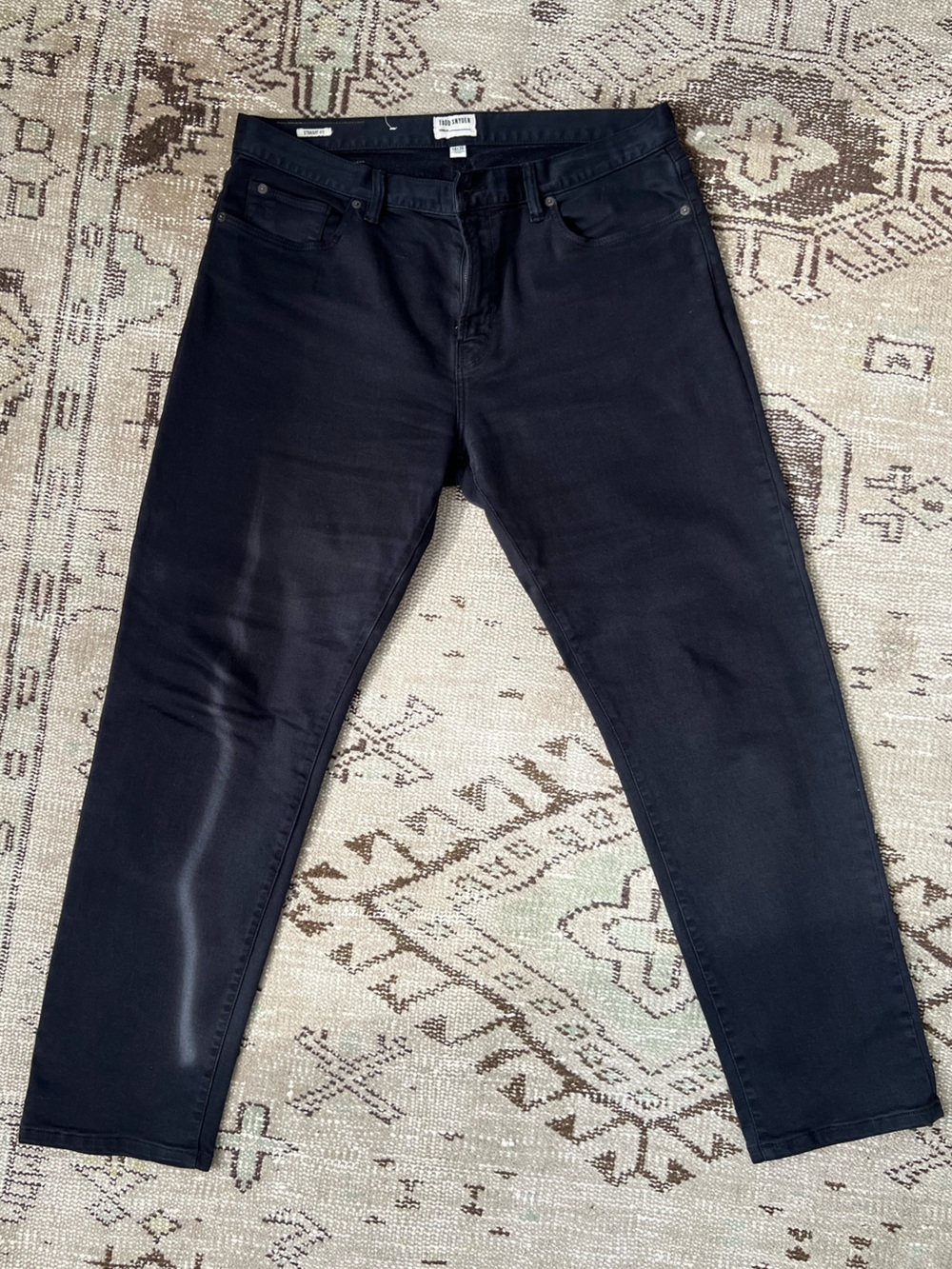 Todd Snyder Straight-fit Black Chinos